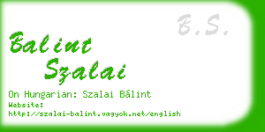balint szalai business card